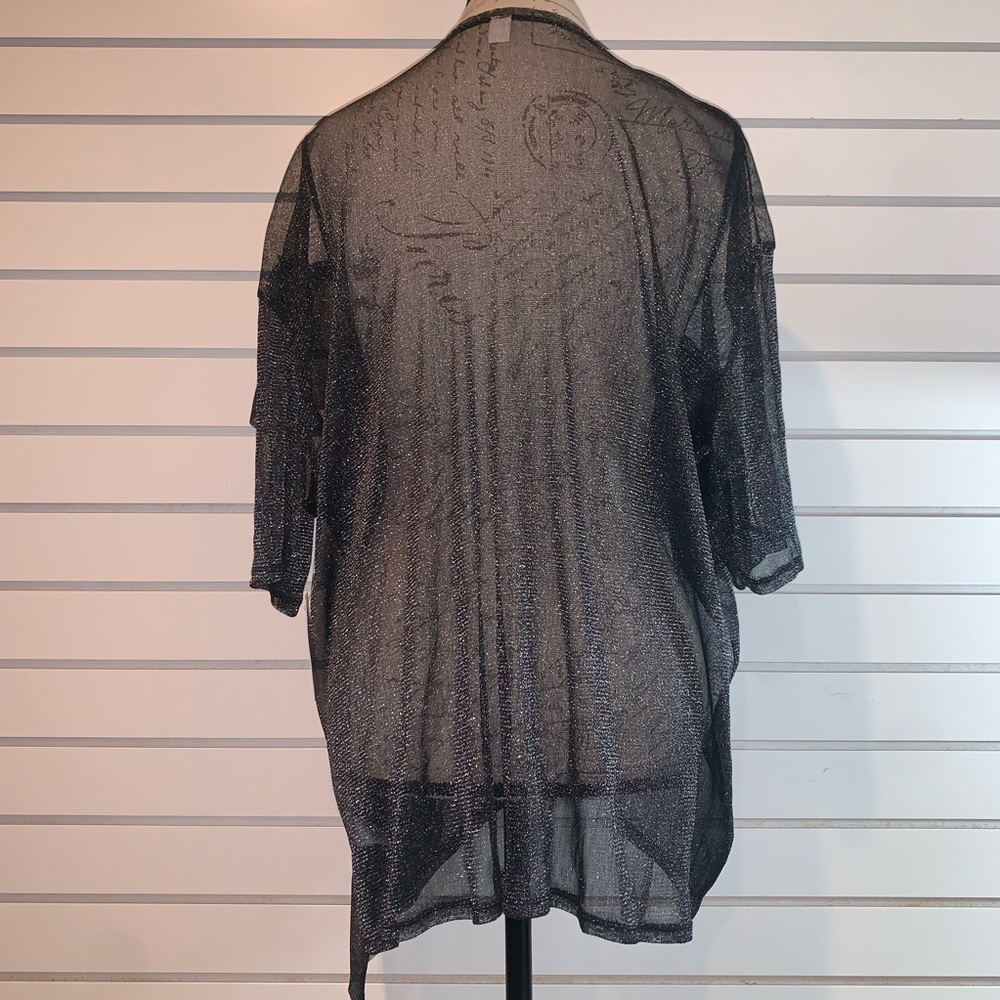 BP. Metallic Sheer Ruffle Top - Picture 3 of 6